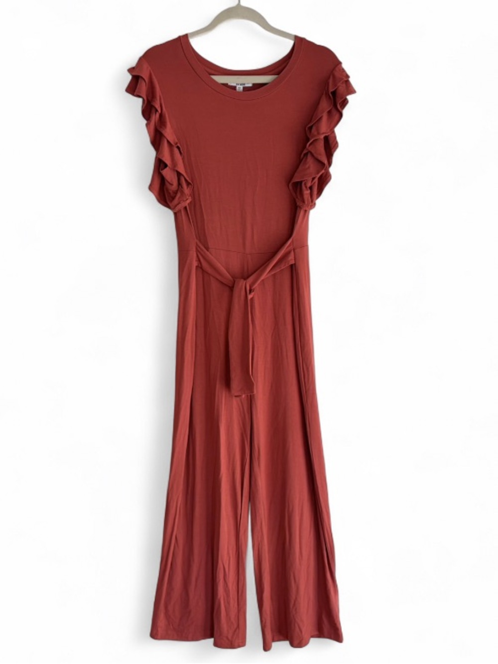 NEW BB Dakota Steve Madden Ruffle Sleeve Knit Jumpsuit Size M